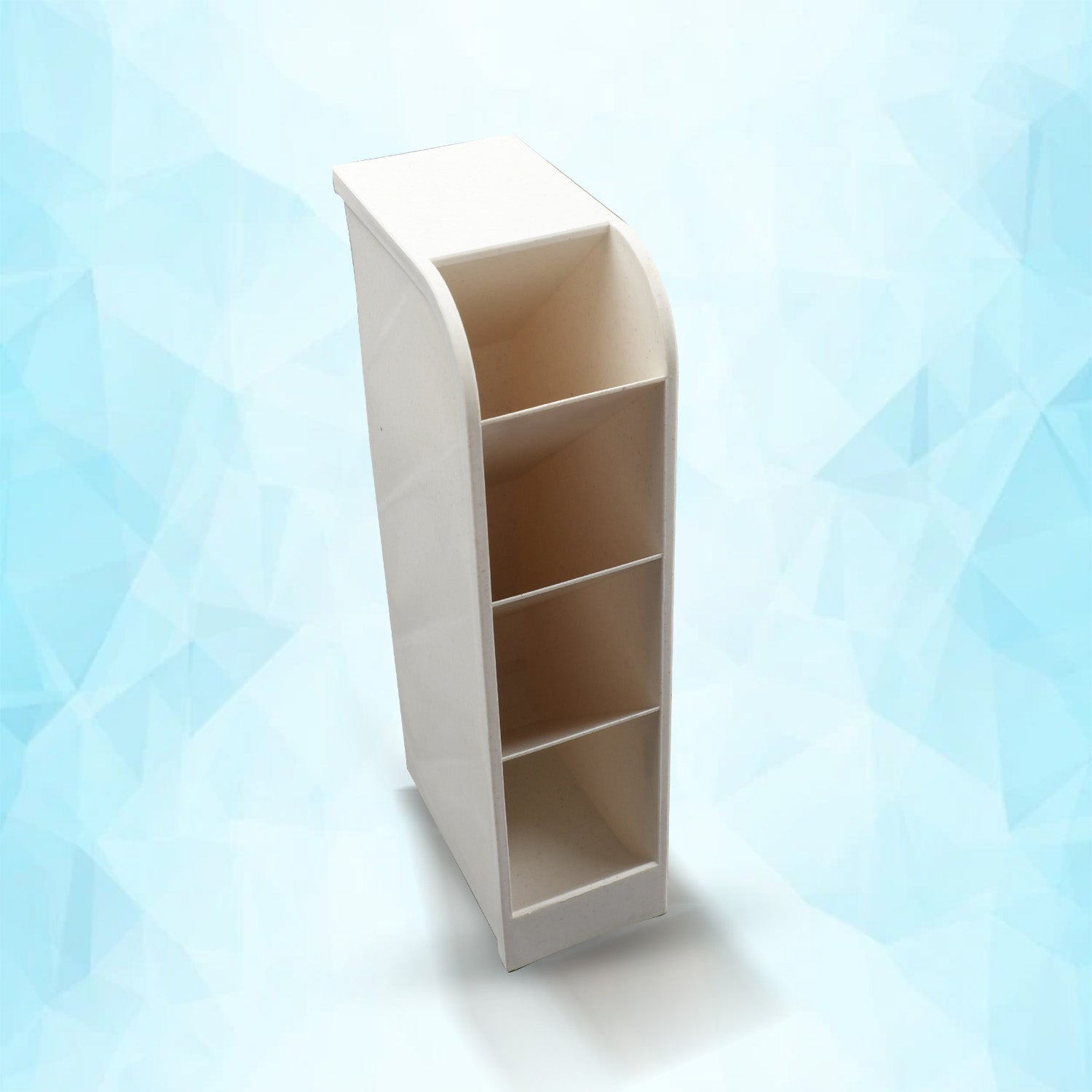 Plastic 4 Compartment Office Desktop Storage Box, Pen Pencil Stand/Holder Stationary Organizer, Plastic Desktop Stationary Organizer For School Plastic 4 Compartment Office Desktop Storage Box, Pen Pencil Stand/Holder Stationary Organizer, Plastic Desktop Stationary Organizer For School
